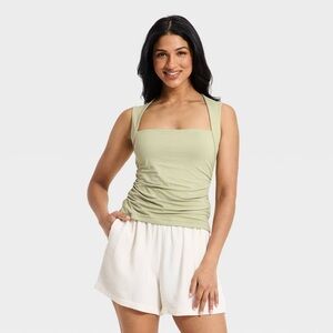 Abercrombie Light Green Ava Top